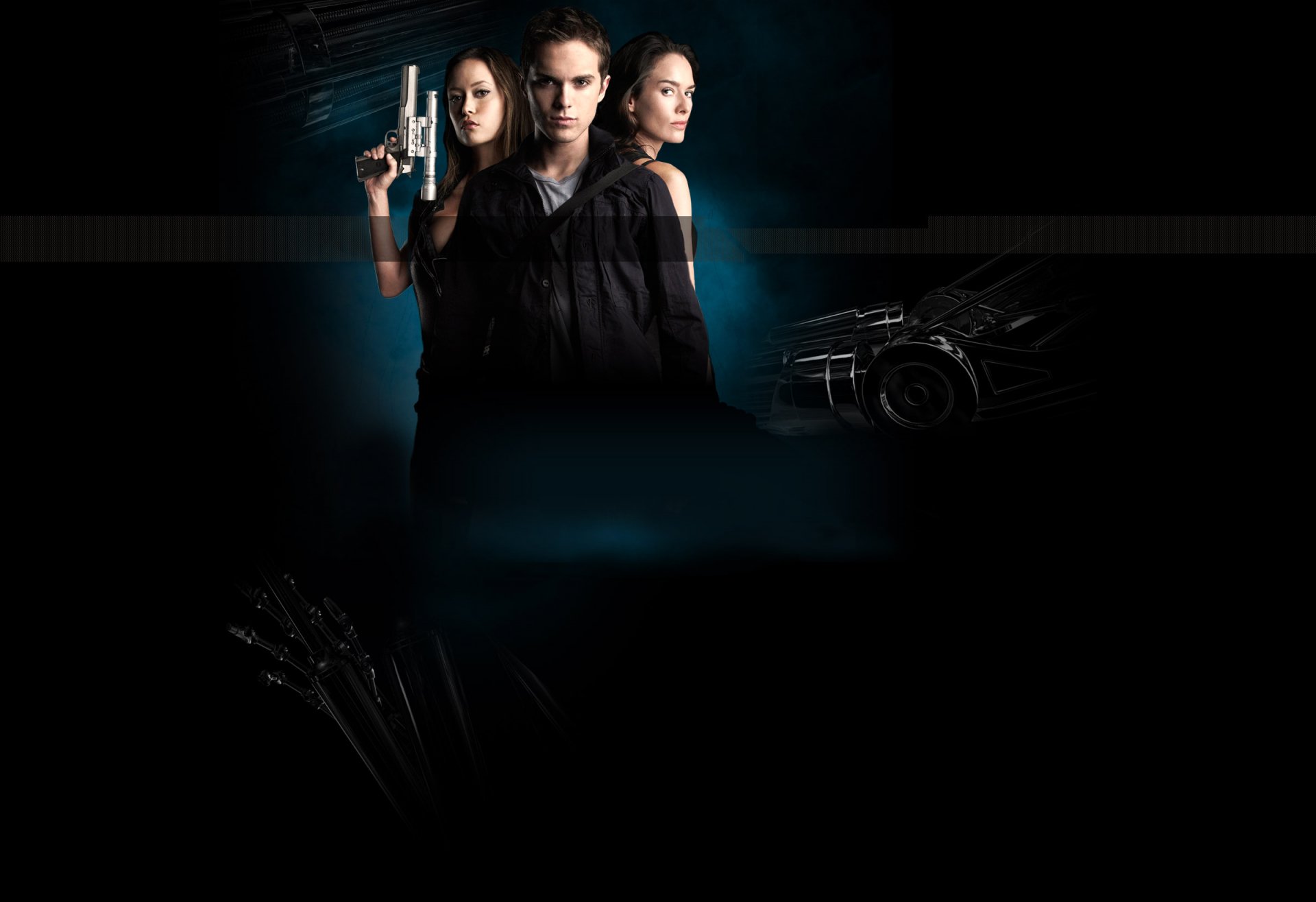 Download Cameron Phillips John Connor Lena Headey Thomas Dekker Summer Glau Sarah Connor Sci Fi TV Show Terminator: The Sarah Connor Chronicles HD Wallpaper