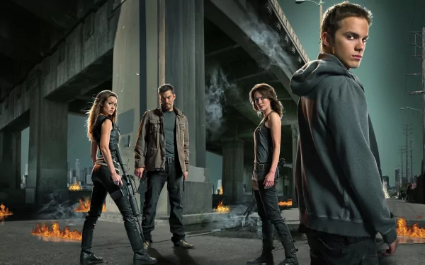 Cameron Phillips John Connor Lena Headey thomas dekker Summer Glau Sci Fi Sarah Connor TV Show Terminator: The Sarah Connor Chronicles HD Desktop Wallpaper | Background Image
