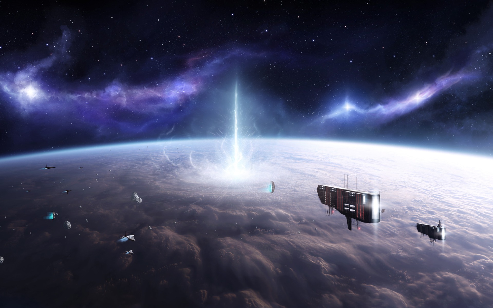 Download Sci Fi Spaceship HD Wallpaper