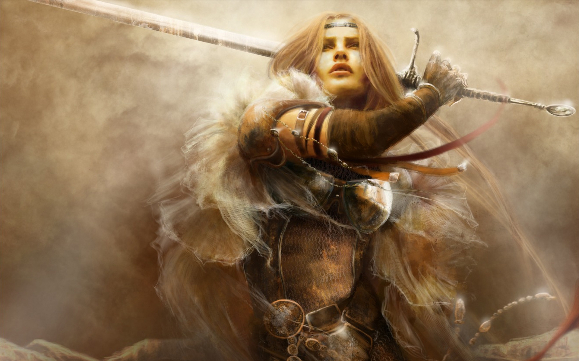 Fantasy Women Warrior HD Wallpaper by Eve Ventrue