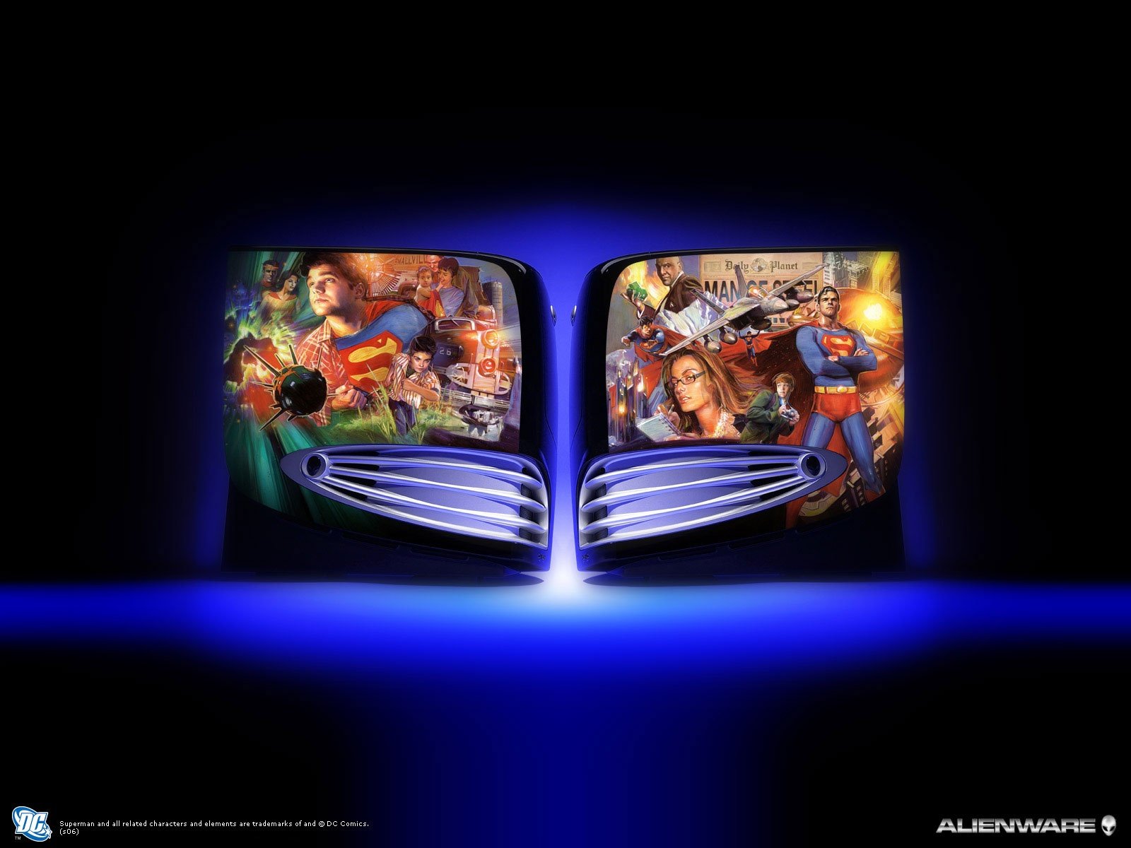 Download Superman Technology Alienware Wallpaper