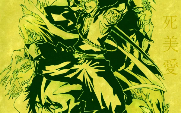 Yammy Llargo Tier Halibel Szayelaporro Granz Grimmjow Jaegerjaquez Ichigo Kurosaki Anime Bleach HD Desktop Wallpaper | Background Image