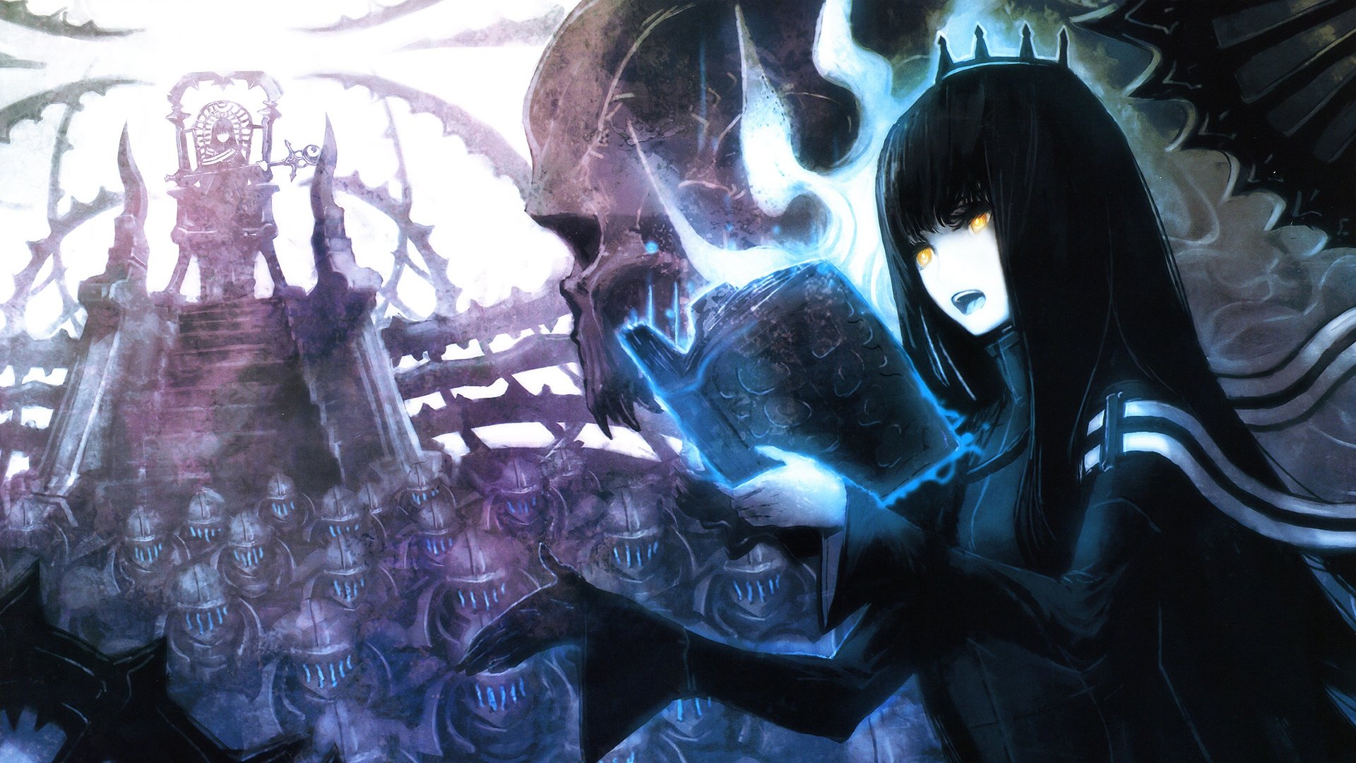 Download Black Gold Saw Anime Black Rock Shooter HD Wallpaper