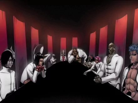 Zommari Rureaux Yammy Llargo Baraggan Louisenbairn Grimmjow Jaegerjaquez Szayelaporro Granz Aaroniero Arruruerie Tier Halibel Coyote Starrk Ulquiorra Cifer Anime Bleach HD Desktop Wallpaper | Background Image