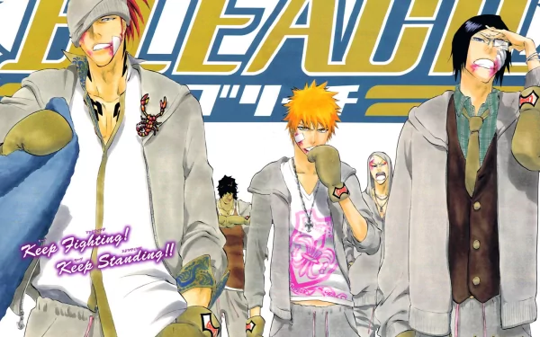 Yasutora Sado Yumichika Ayasegawa Ikkaku Madarame Renji Abarai Ichigo Kurosaki Anime Bleach HD Desktop Wallpaper | Background Image