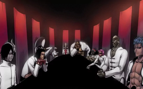 Zommari Rureaux Yammy Llargo Baraggan Louisenbairn Grimmjow Jaegerjaquez Szayelaporro Granz Aaroniero Arruruerie Tier Halibel Coyote Starrk Ulquiorra Cifer Anime Bleach HD Desktop Wallpaper | Background Image
