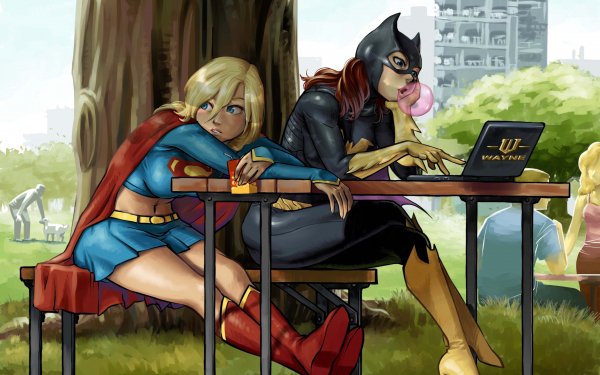 Comics DC Comics Supergirl Batgirl Fondo de pantalla HD | Fondo de Escritorio
