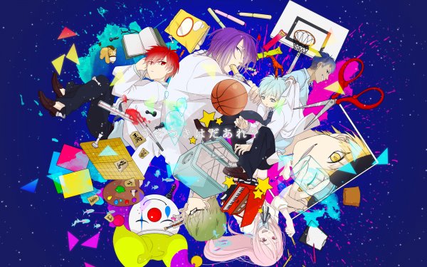 Anime Kuroko's Basketball Seijūrō Akashi Atsushi Murasakibara Tetsuya Kuroko Daiki Aomine Ryōta Kise Shintarō Midorima Satsuki Momoi HD Wallpaper | Background Image
