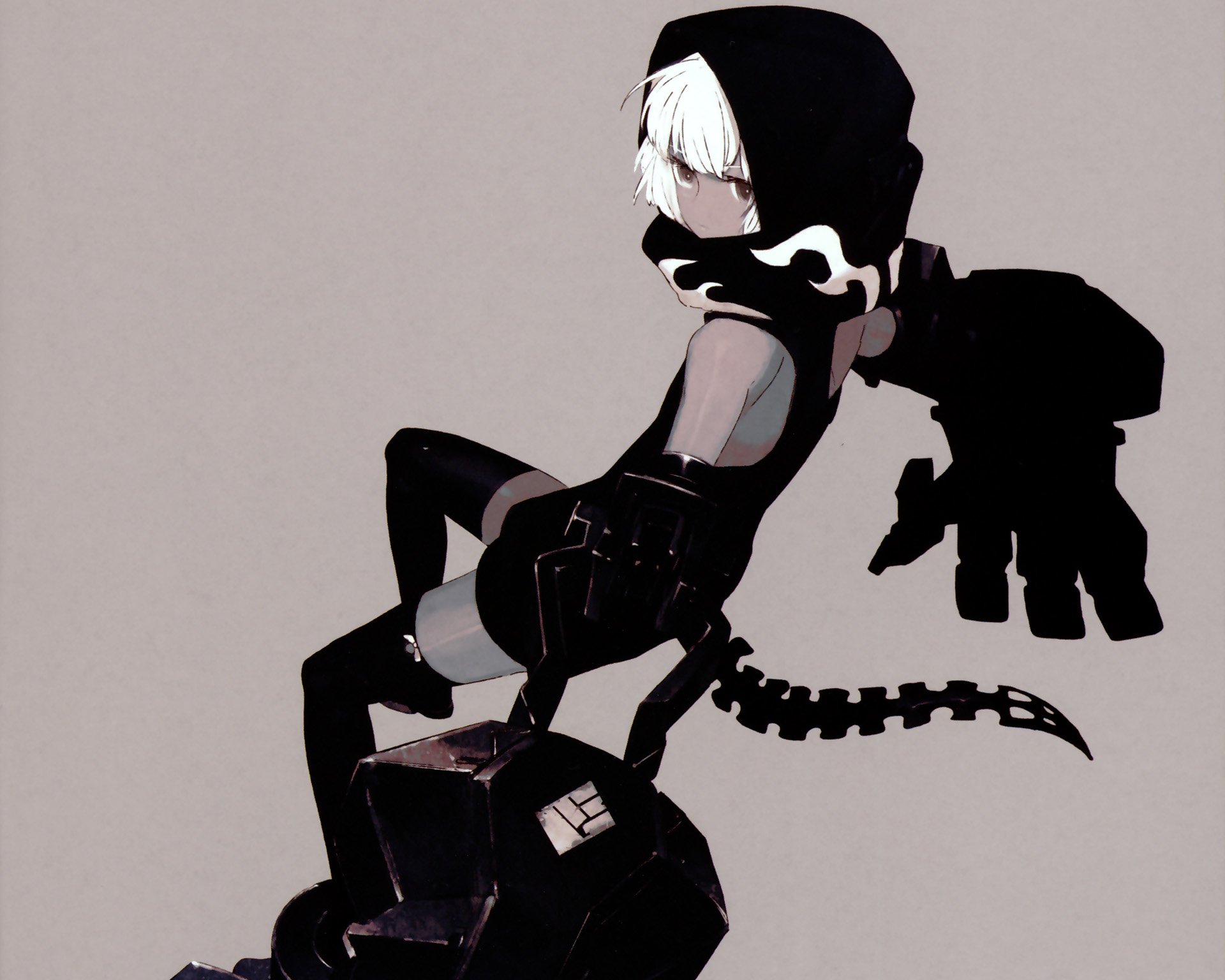 Download Strength (Black Rock Shooter) Anime Black Rock Shooter HD Wallpaper