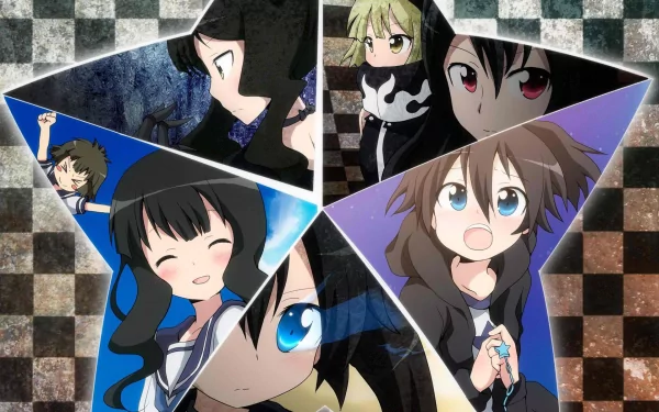 Yuu Koutari Yomi Takanashi Mato Kuroi Dead Master (Black Rock Shooter) Black Gold Saw Strength (Black Rock Shooter) Anime Black Rock Shooter HD Desktop Wallpaper | Background Image