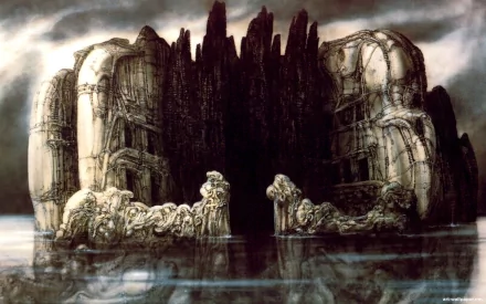 Die Toteninsel fantasy HD Desktop Wallpaper | Background Image