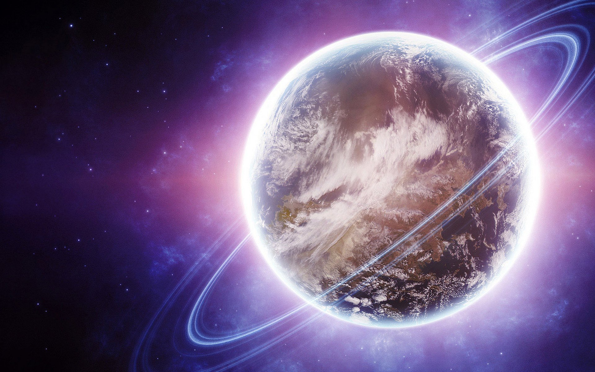 Download Sci Fi Planetary Ring HD Wallpaper
