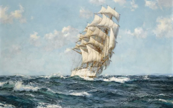 artistic sailboat HD Desktop Wallpaper | Background Image