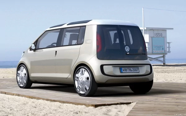 vehicle 2007 volkswagen space up blue HD Desktop Wallpaper | Background Image