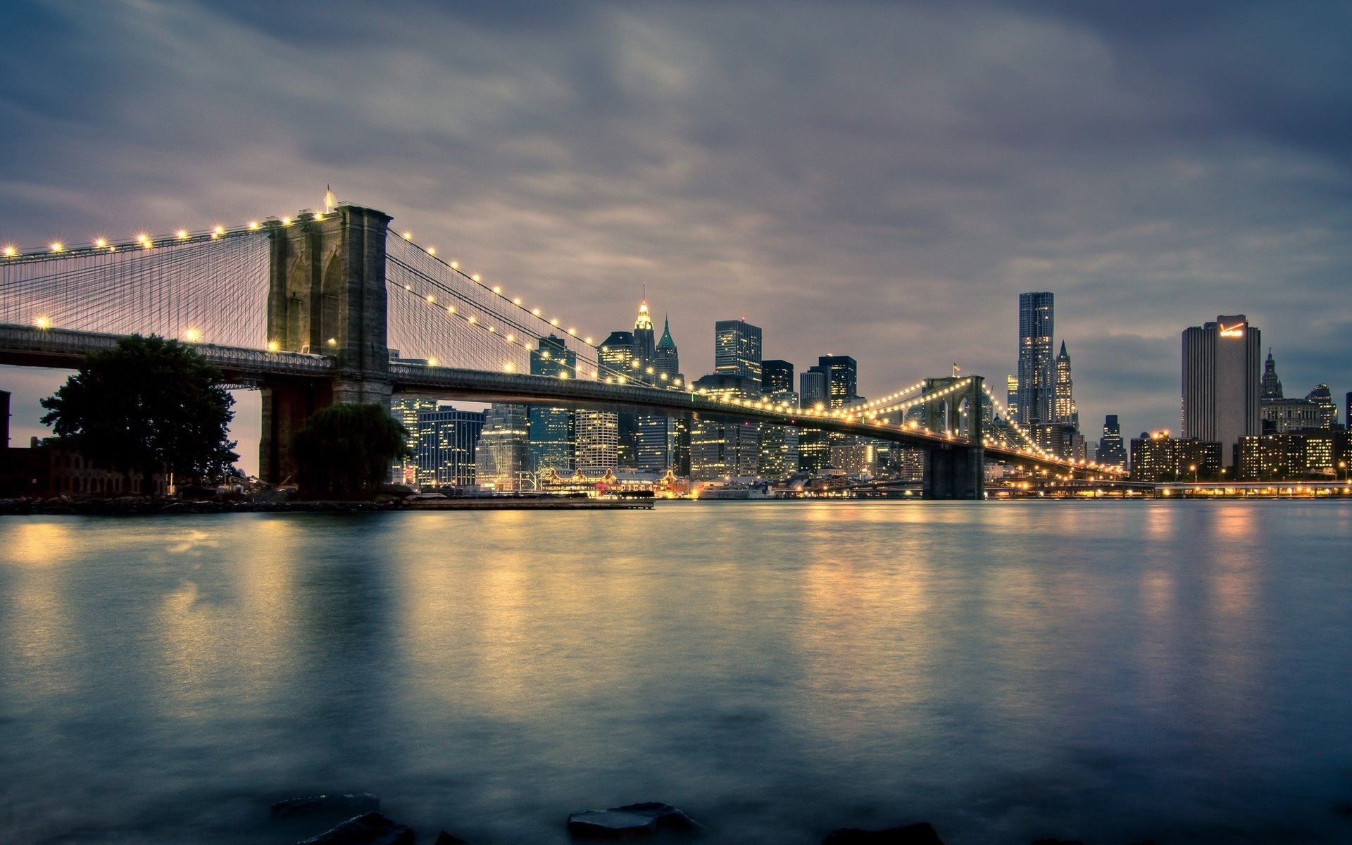 Download Man Made Brooklyn Bridge HD Wallpaper