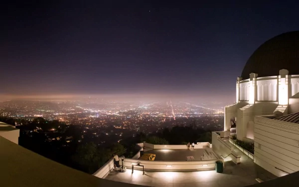 griffith observatory man made Los Angeles HD Desktop Wallpaper | Background Image
