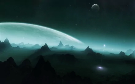 Sci Fi planetscape HD Desktop Wallpaper | Background Image