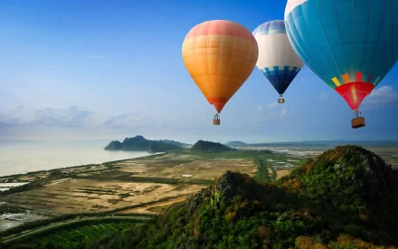 vehicle hot air balloon HD Desktop Wallpaper | Background Image
