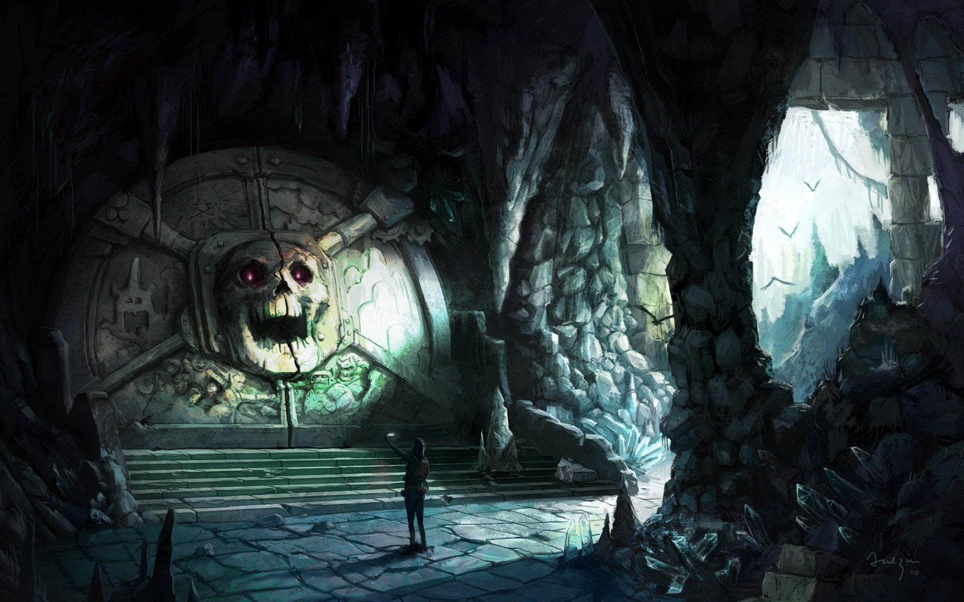 Download Adventure Fantasy Place Fantasy Adventure HD Wallpaper by Andrius Anezin