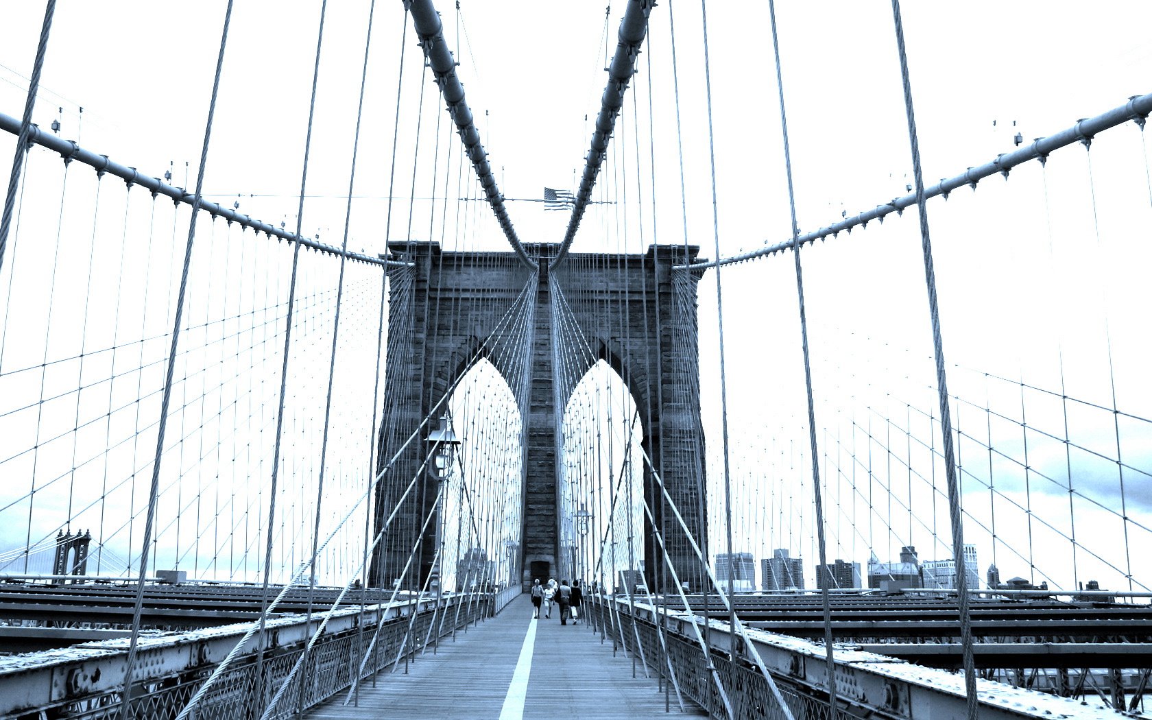 Download Man Made Brooklyn Bridge Wallpaper