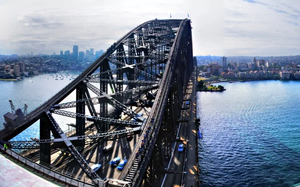 Sydney man made Sydney Harbour Bridge HD Desktop Wallpaper | Background Image