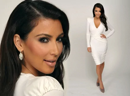 Celebrity Kim Kardashian HD Desktop Wallpaper | Background Image