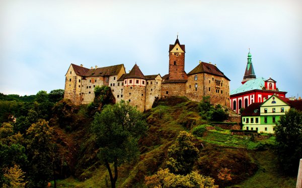 Man Made Loket Castle Castles Czech Republic HD Wallpaper | Background Image
