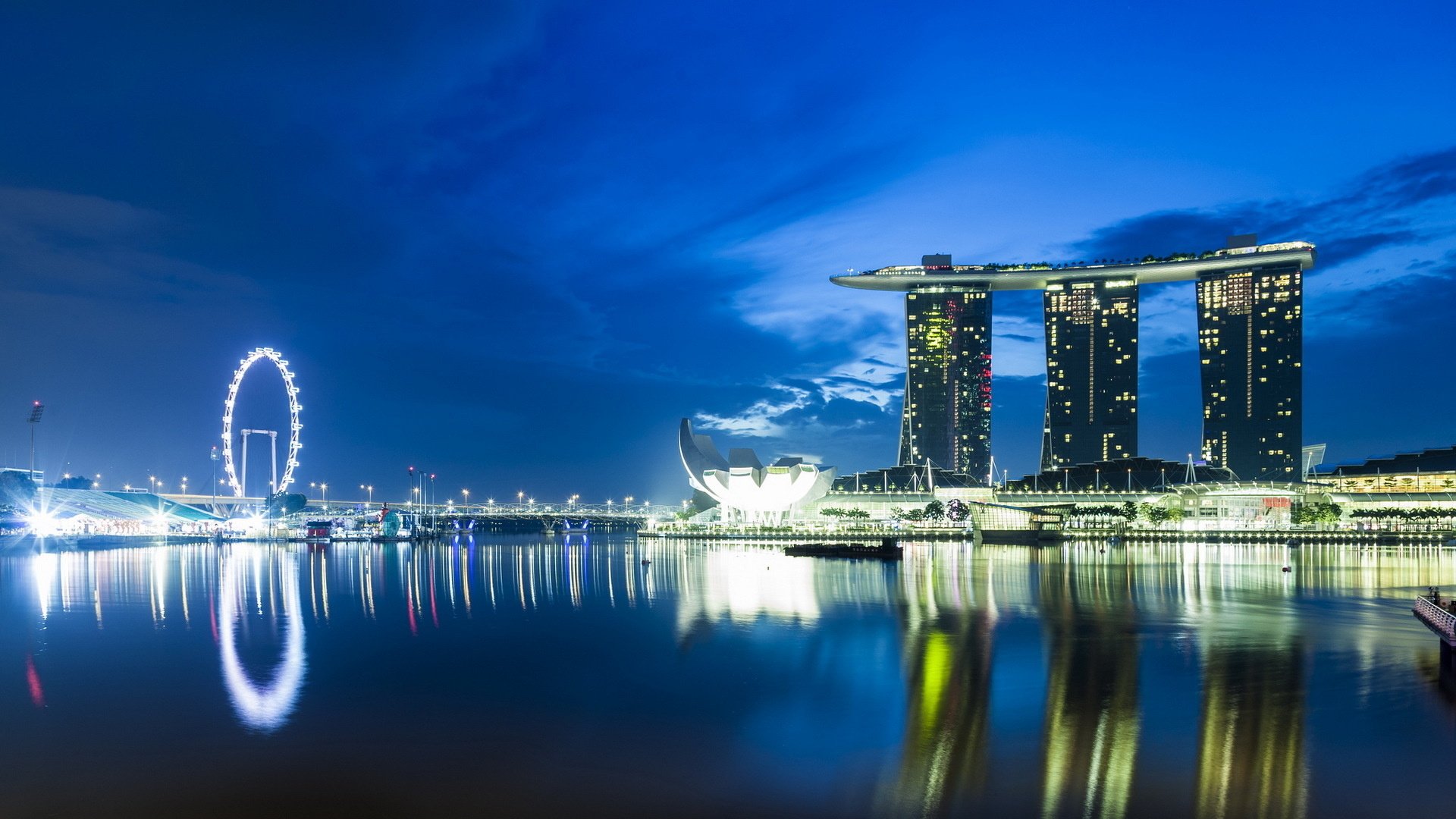 Download Man Made Marina Bay Sands HD Wallpaper