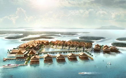 artistic resort HD Desktop Wallpaper | Background Image