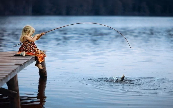 fishing photography child HD Desktop Wallpaper | Background Image