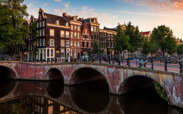 Man Made Bridge Bridges Amsterdam Netherlands HD Wallpaper | Background Image