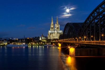 man made Hohenzollern Bridge HD Desktop Wallpaper | Background Image