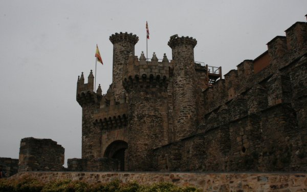 Man Made Templar Castle Of Ponferrada Castles Spain HD Wallpaper | Background Image