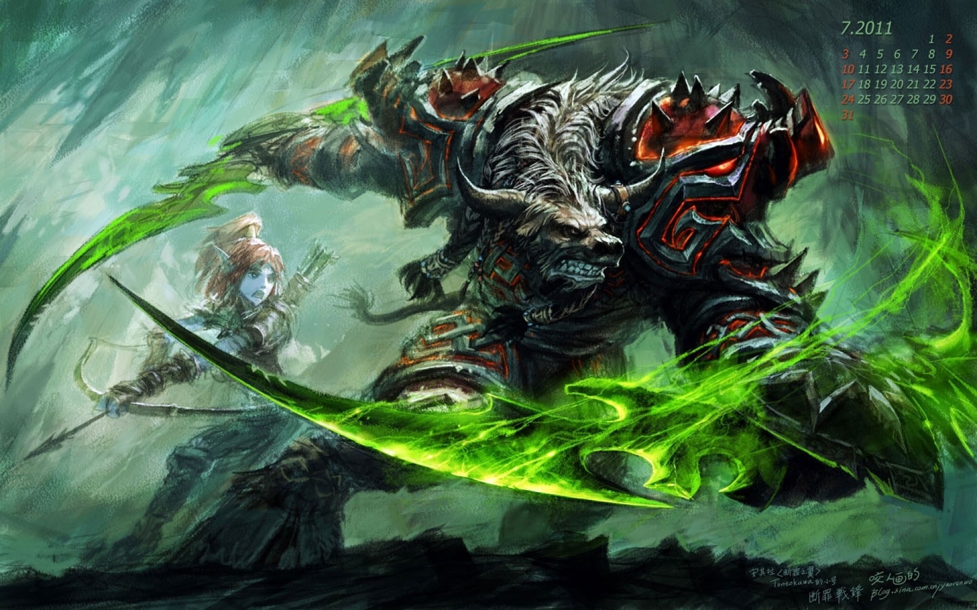 World Of Warcraft Fondo de pantalla HD | Fondo de Escritorio | 1920x1200 Worgen Rogue Art
