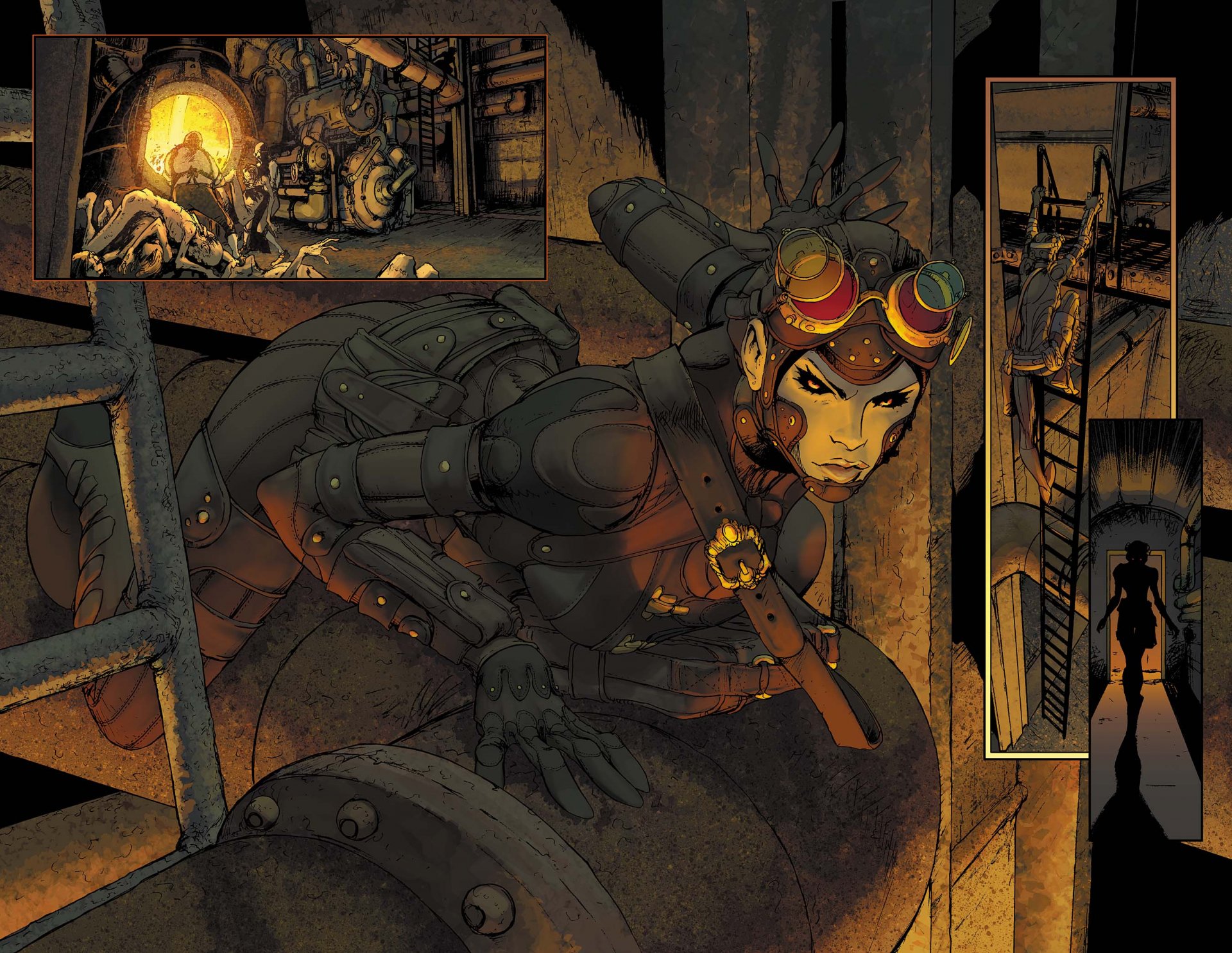 Download Comic Lady Mechanika HD Wallpaper by Joe Benitez