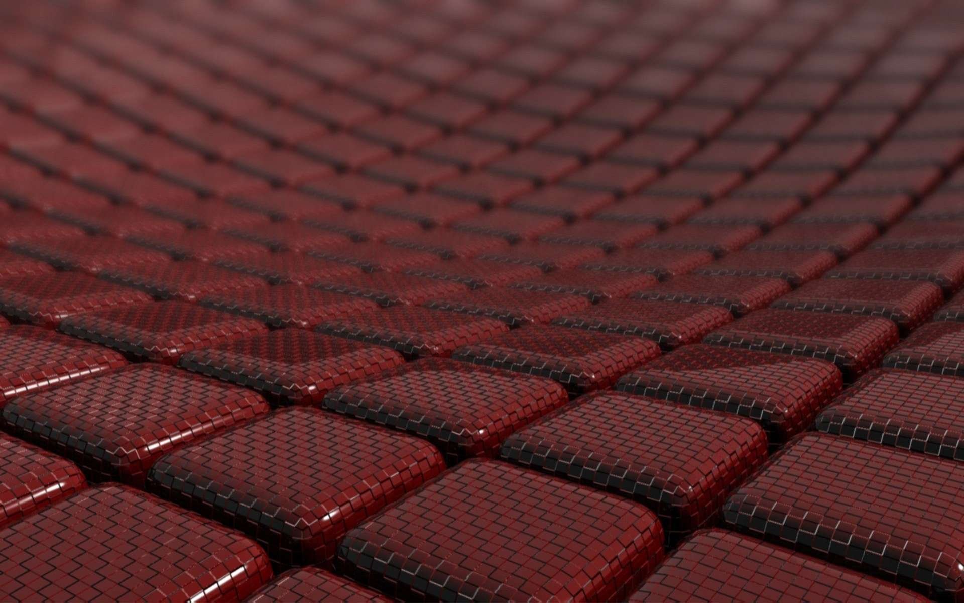 Crimson Cube Grid — HD Abstract Wallpaper | 1920x1200 | Wallpaper Abyss
