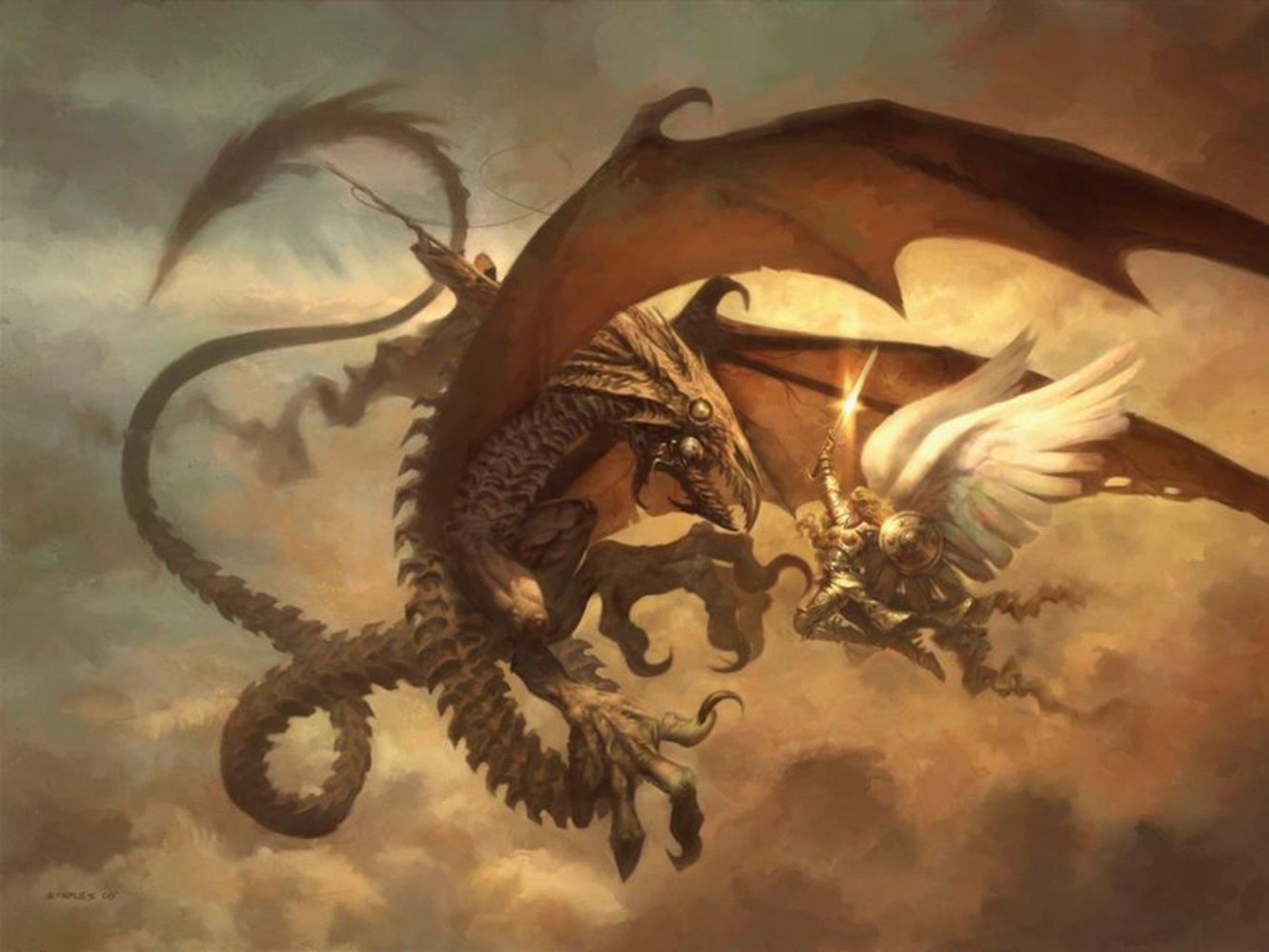 Epic Magic: The Gathering Battle – HD Fantasy Wallpaper | 2560x1920 ...