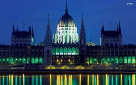 man made Hungarian Parliament Building HD Desktop Wallpaper | Background Image
