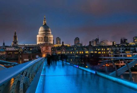 London man made Millennium Bridge HD Desktop Wallpaper | Background Image