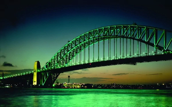 man made Sydney Harbour Bridge HD Desktop Wallpaper | Background Image
