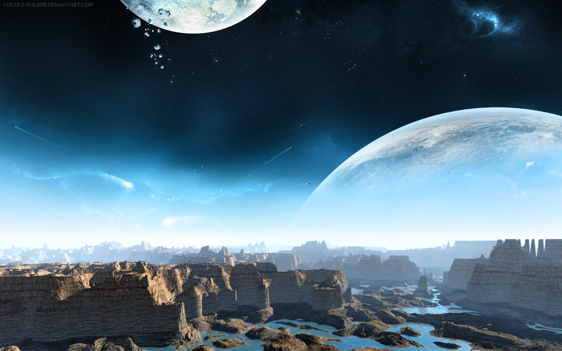 Download Sci Fi Landscape HD Wallpaper