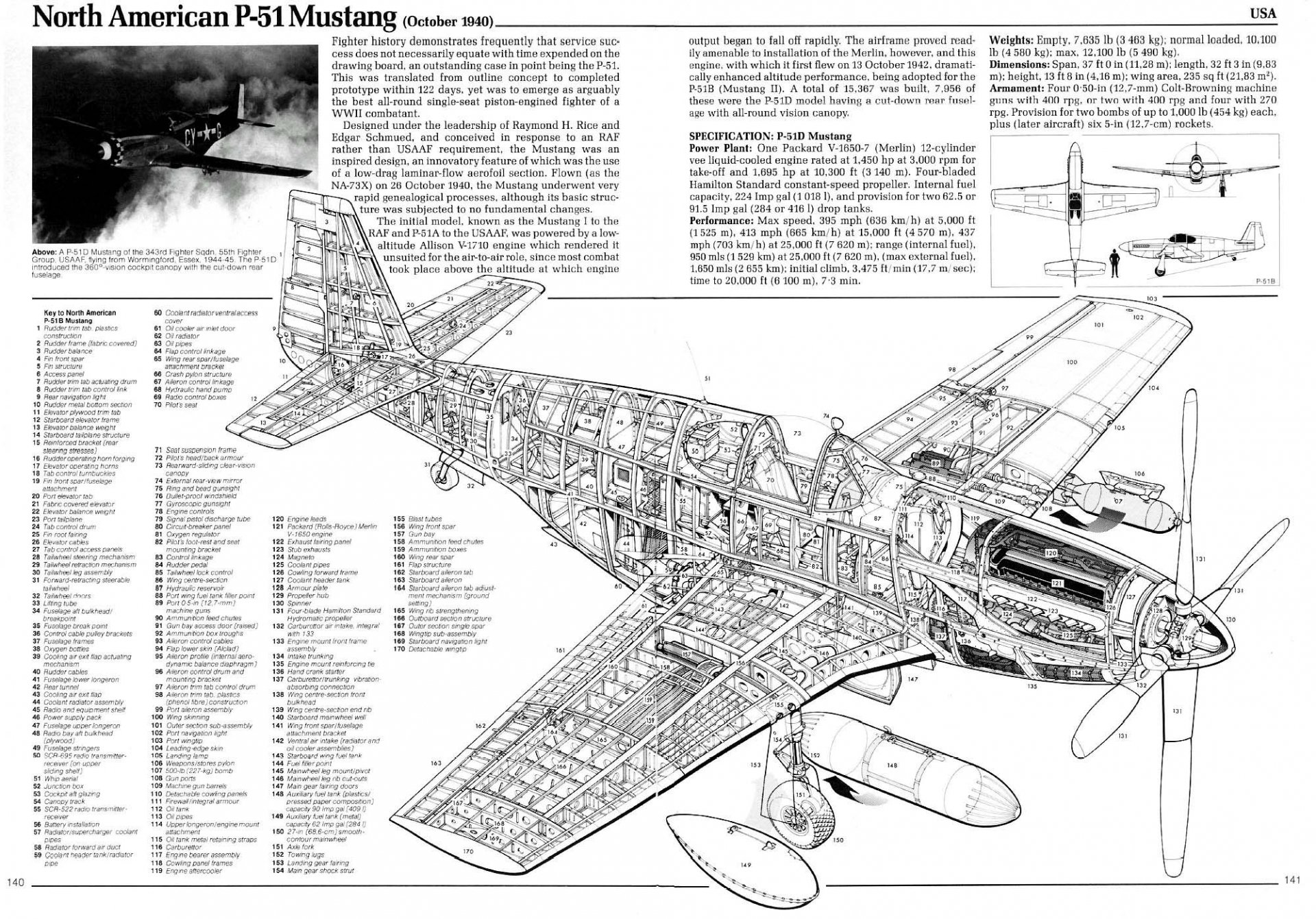 Detailed schematic of the North American P-51 Mustang military aircraft, presented as an HD PC desktop wallpaper and background with technical annotations.