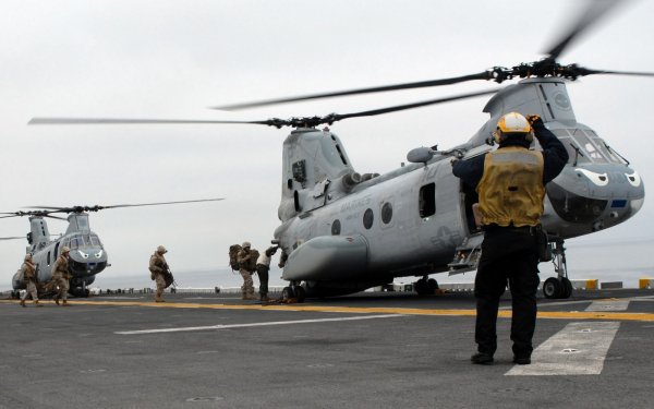 Military Boeing Vertol CH-46 Sea Knight Military Helicopters Navy Marines Vehicle Aircraft Helicopter HD Wallpaper | Background Image