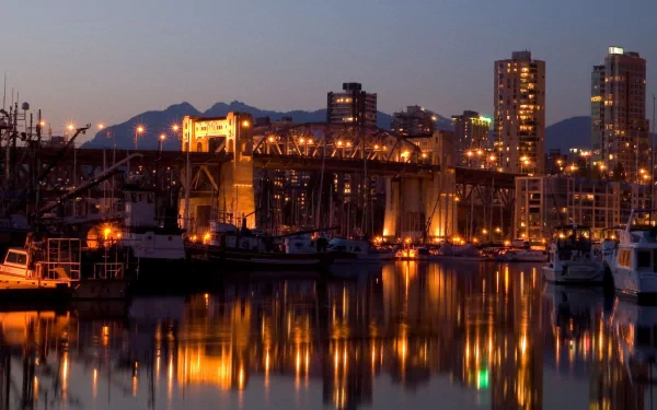 man made burrard bridge HD Desktop Wallpaper | Background Image