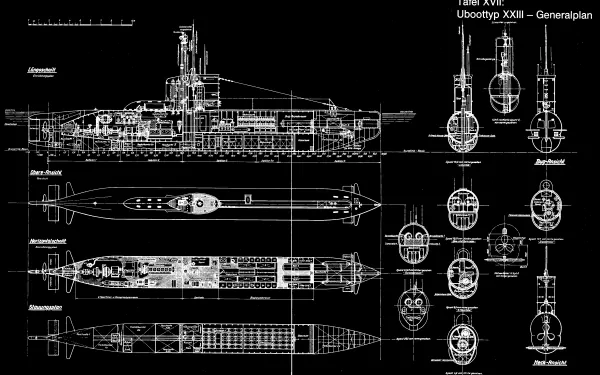 German Type XVII submarine submarine military german navy HD Desktop Wallpaper | Background Image