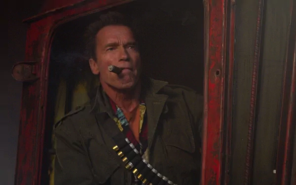 Trench (The Expendables) Arnold Schwarzenegger movie The Expendables 2 HD Desktop Wallpaper | Background Image