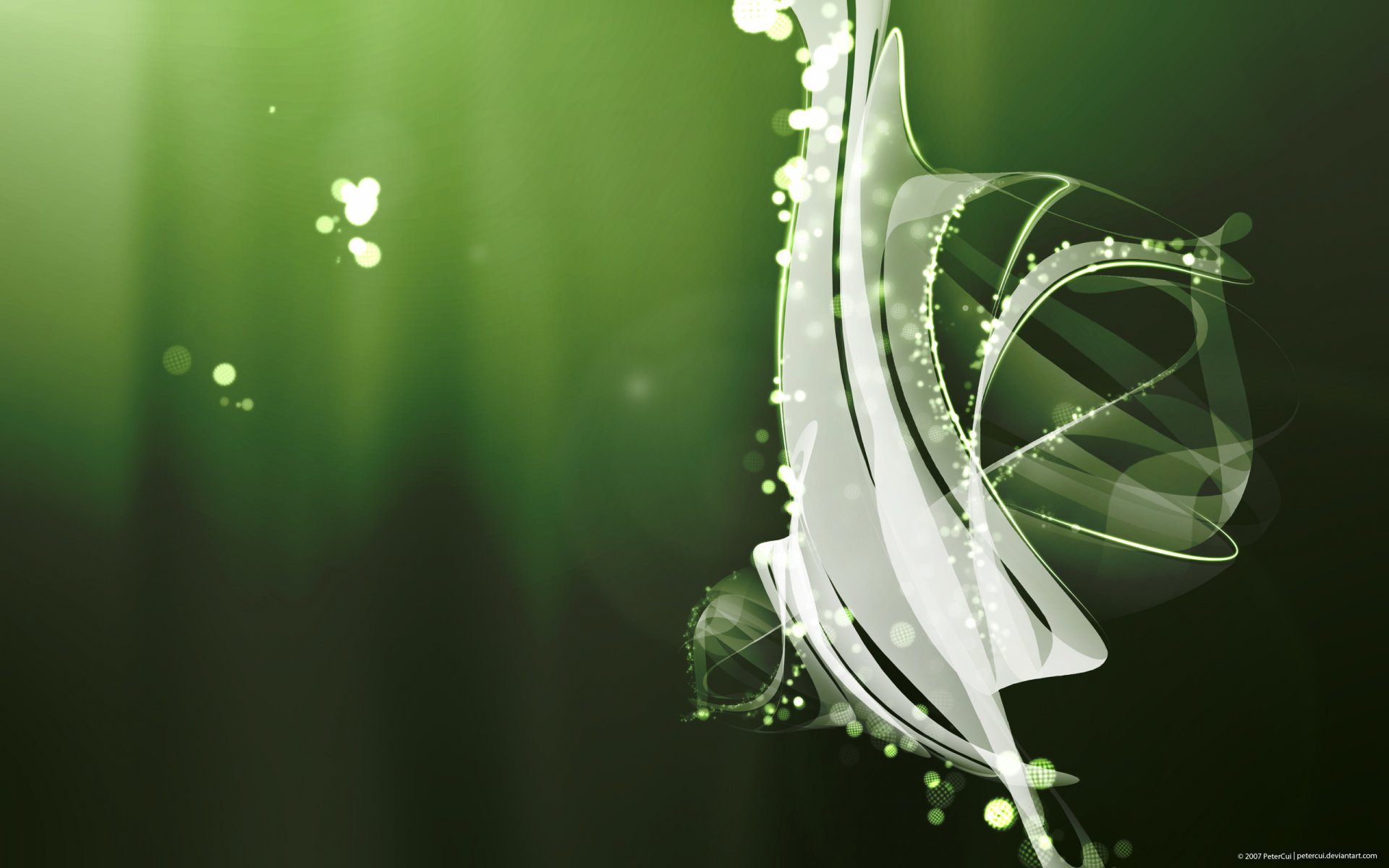 Vibrant Green Abstract HD Wallpaper | 2560x1600 | Wallpaper Abyss