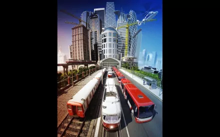 helicopter train building city video game Cities In Motion HD Desktop Wallpaper | Background Image
