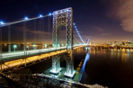 New York man made George Washington Bridge HD Desktop Wallpaper | Background Image
