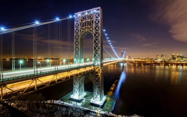 New York man made George Washington Bridge HD Desktop Wallpaper | Background Image